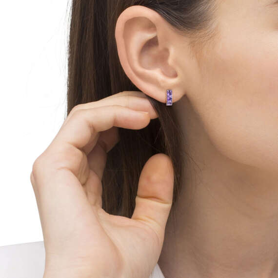 Amethyst Pandora Earrings