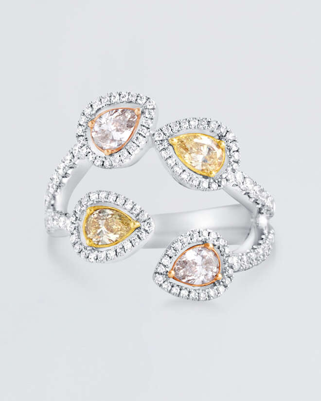 Snaked Headed Diamond Ring