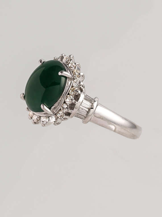 The Vigilant Jade Eye Diamond Ring