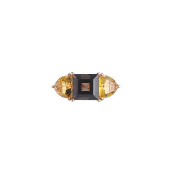 Semi precious multi coloured gemstone rings