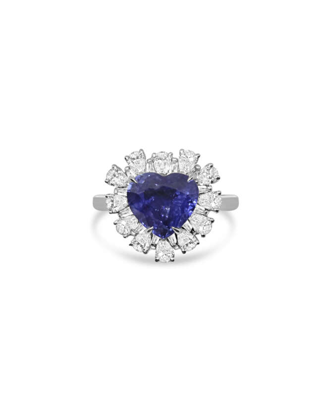 Lovers Orchid Sapphire & Diamond Ring