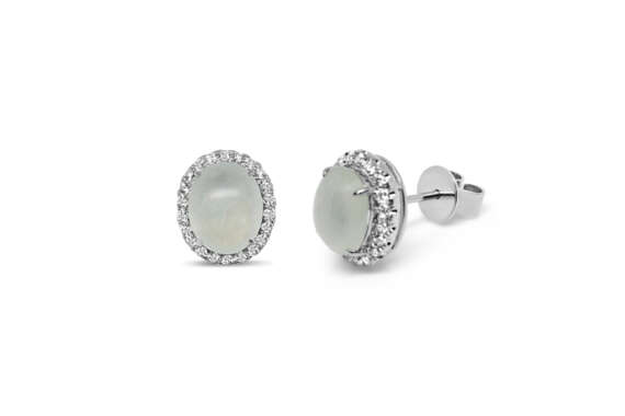 Petite Icy Jade Diamond Earrings